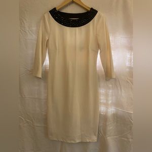 Bisou Bisou woman’s size 6 white dress knee length